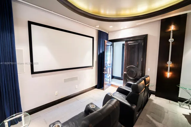 a room with furniture