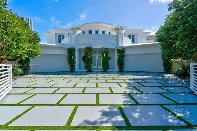 a front view of a house