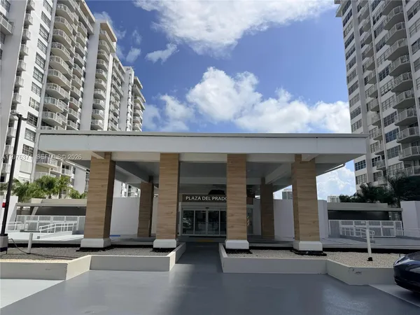 an entrance view of a building