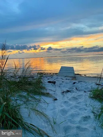 a view of an ocean and beach