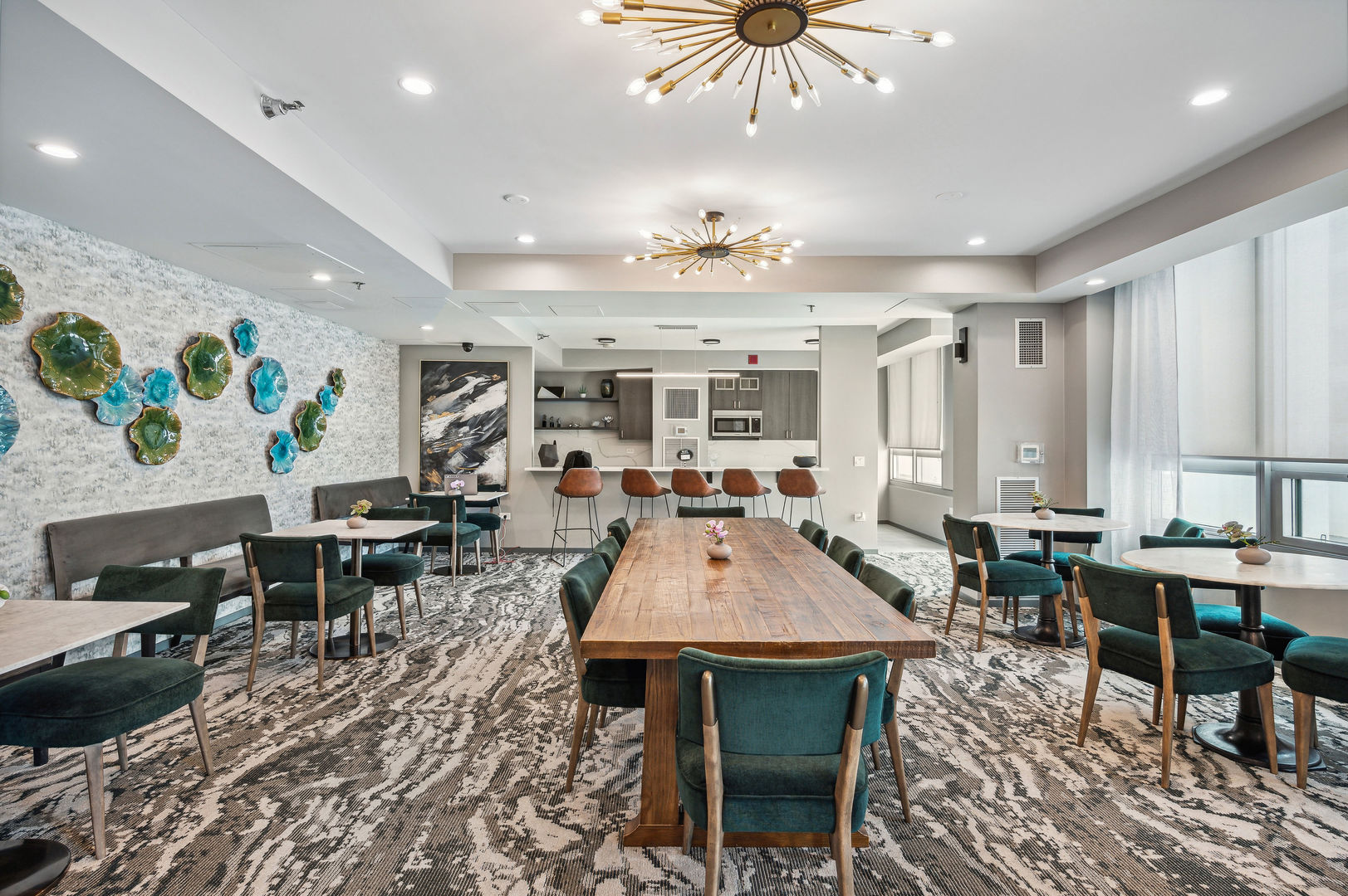 701 South Wells Street, Unit 903 Chicago, IL 60607 - Photo 18 of 20 a view of a dining room with furniture window and wooden floor