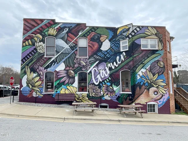 front view of a building with a street