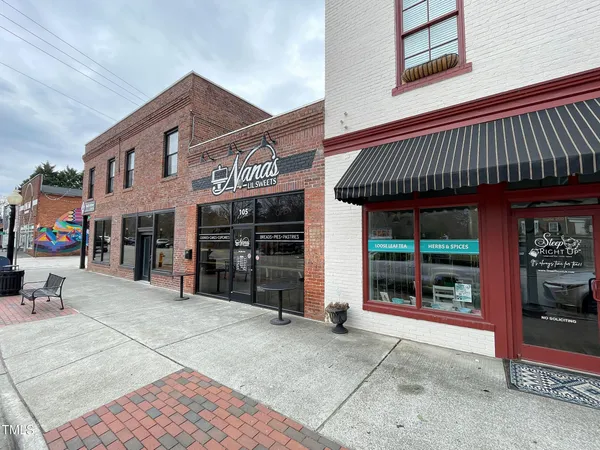 a view of a building with a outdoor space