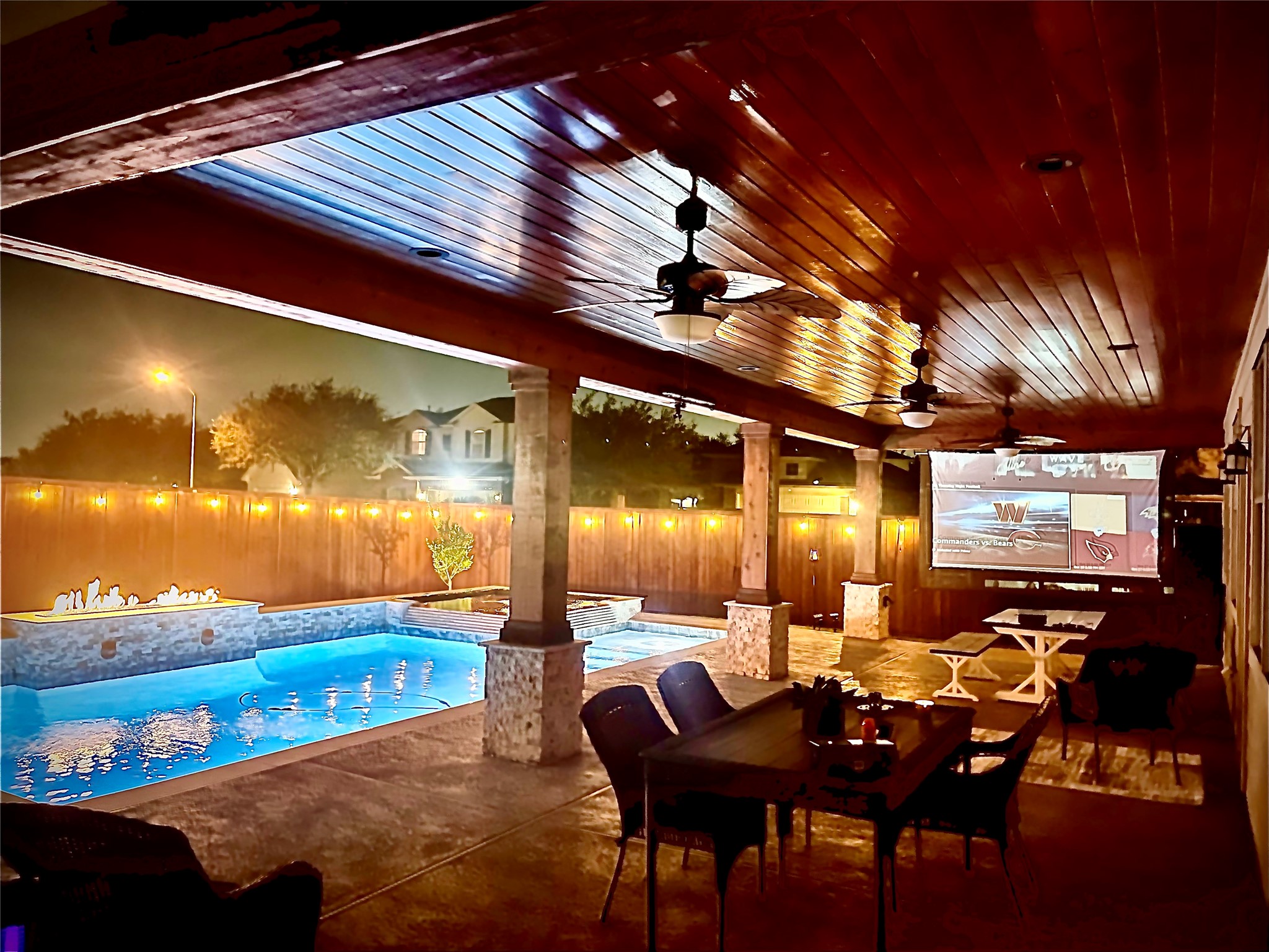 1923 Kaitlyn Drive Houston, TX 77049 - Photo 15 of 22 a view of a patio with dining table and chairs