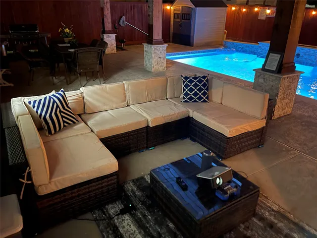 a view of a entryway door fire pit