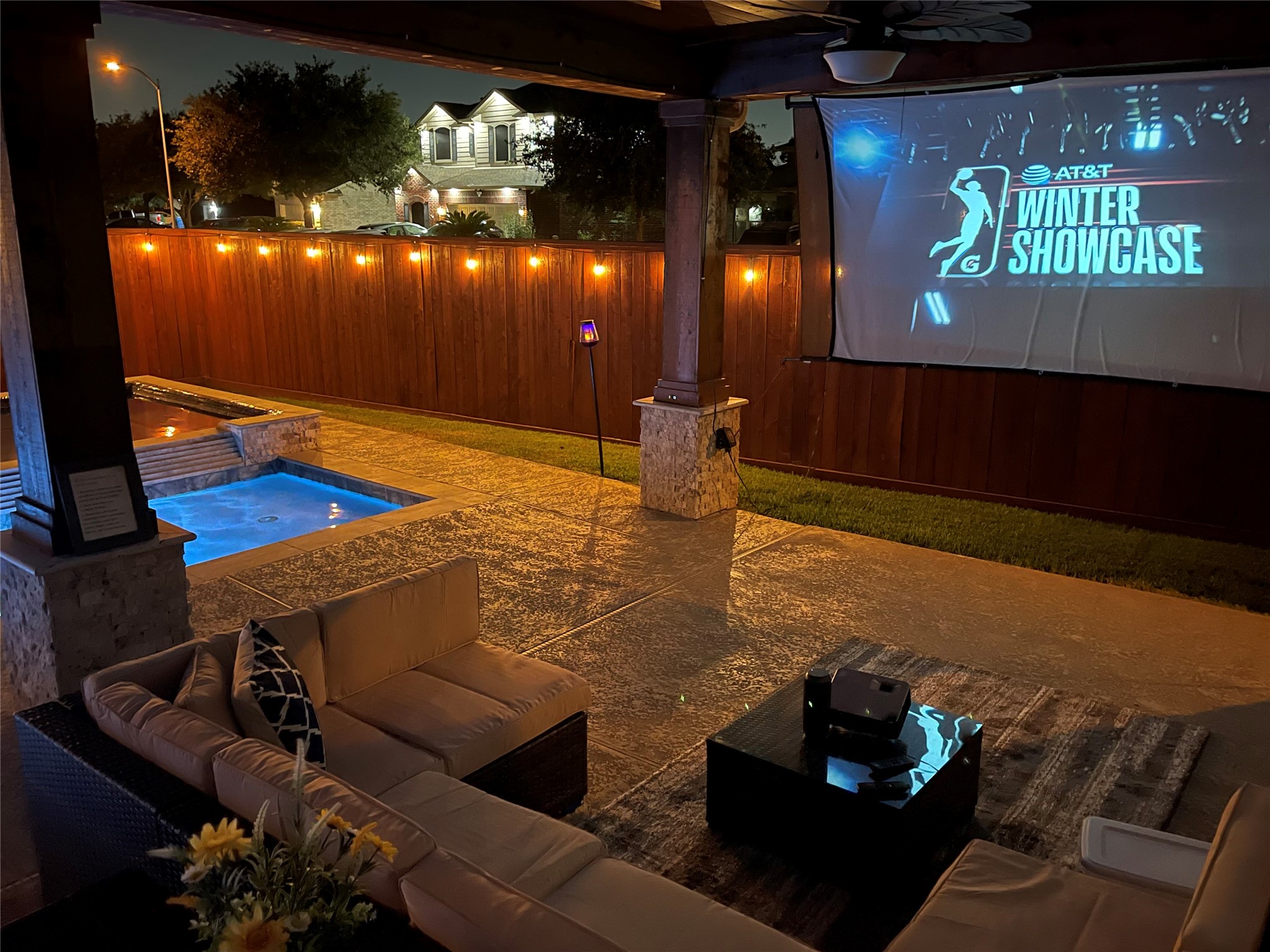 1923 Kaitlyn Drive Houston, TX 77049 - Photo 21 of 22 a view of a entryway door fire pit