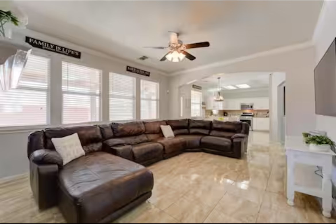 1923 Kaitlyn Drive Houston, TX 77049 - Photo 10 of 22 a living room with furniture and a large window