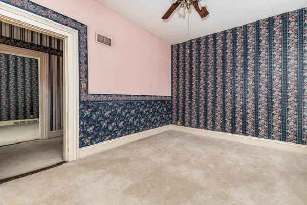 a view of an empty room