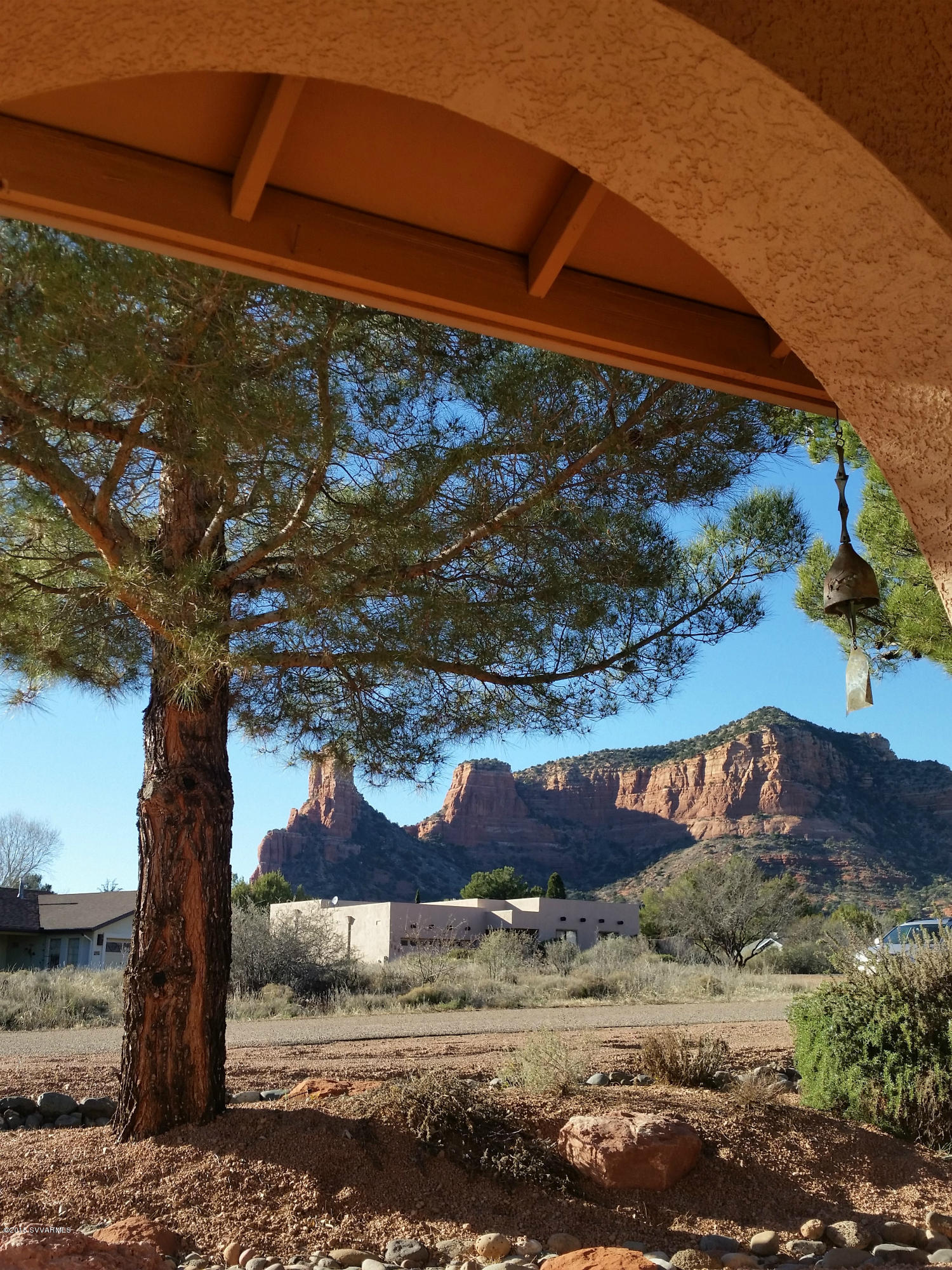 210 Roca Roja Road Sedona, AZ 86351 - Photo 22 of 34 View from Covered Front Patio