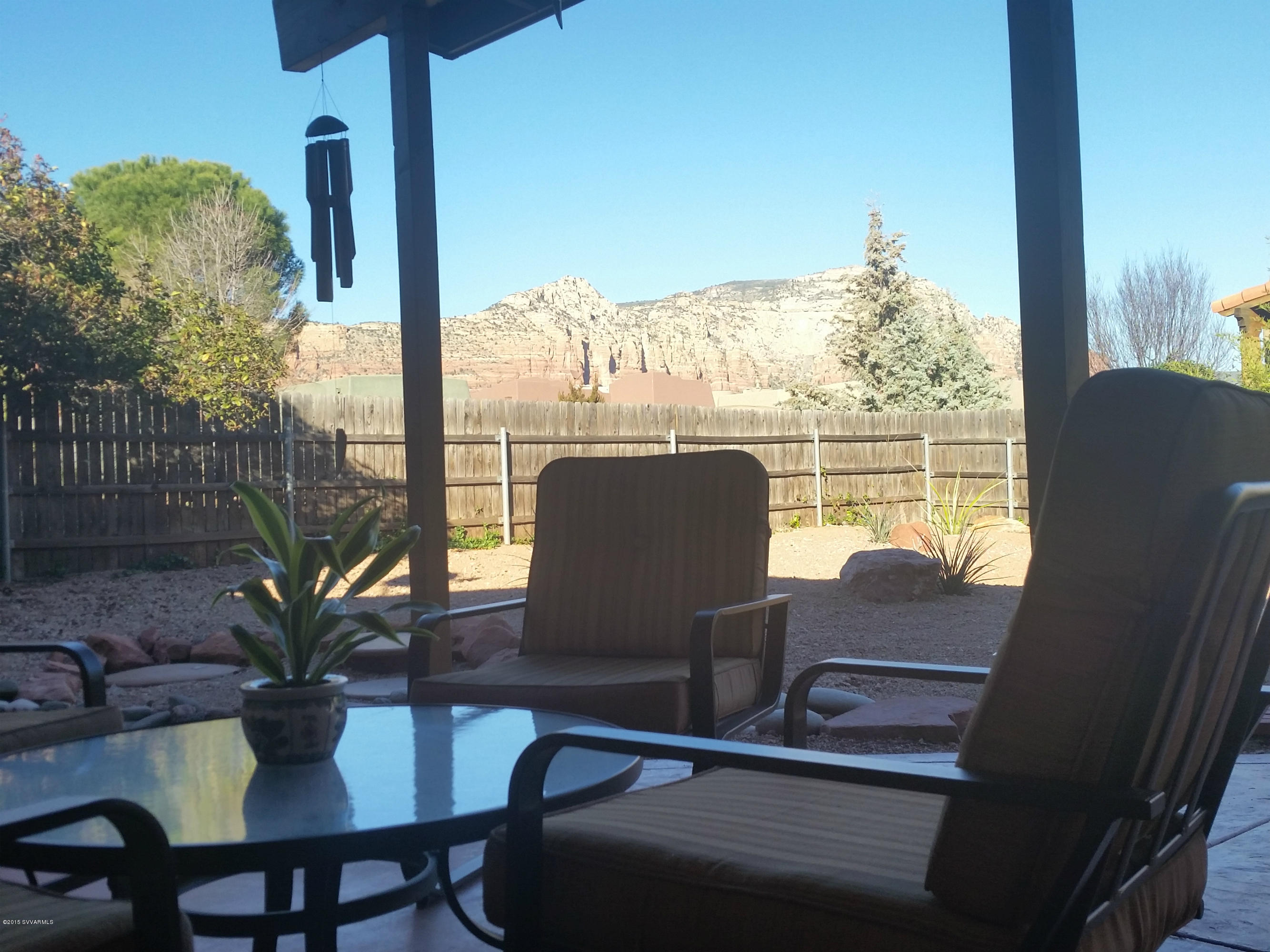210 Roca Roja Road Sedona, AZ 86351 - Photo 25 of 34 Rear patio setting