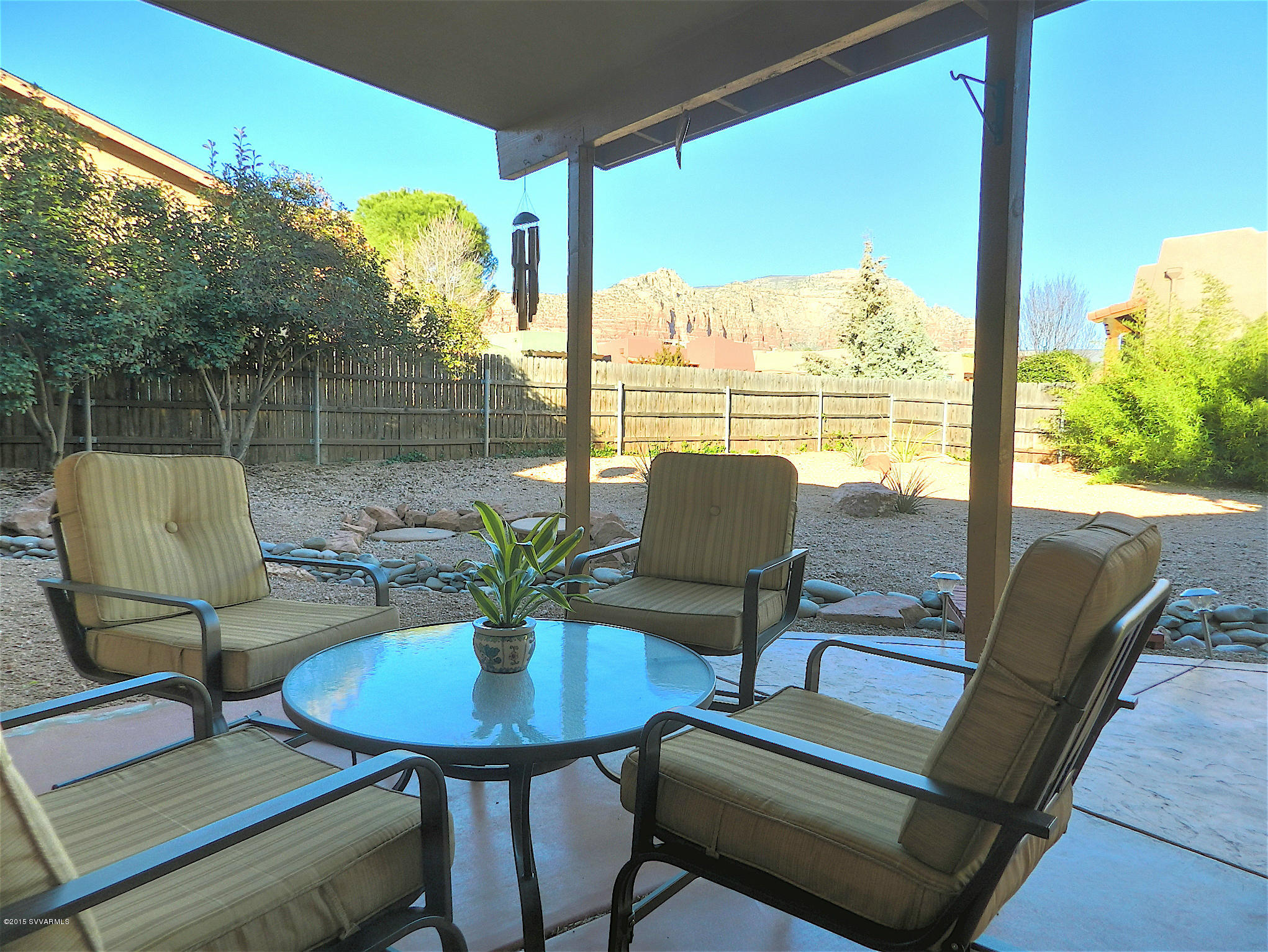 210 Roca Roja Road Sedona, AZ 86351 - Photo 31 of 34 Red Rock View from back Patio