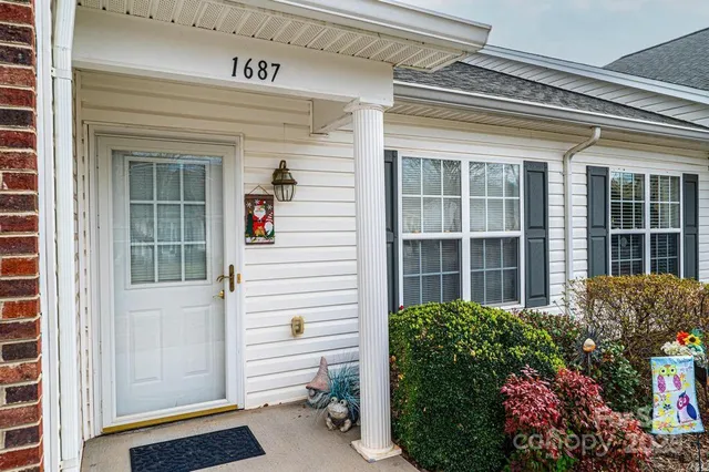 a front view of a house