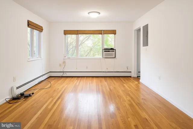 a view of wooden floor in a room