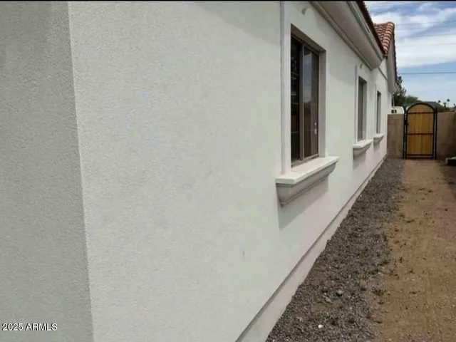 a view of a house with a door