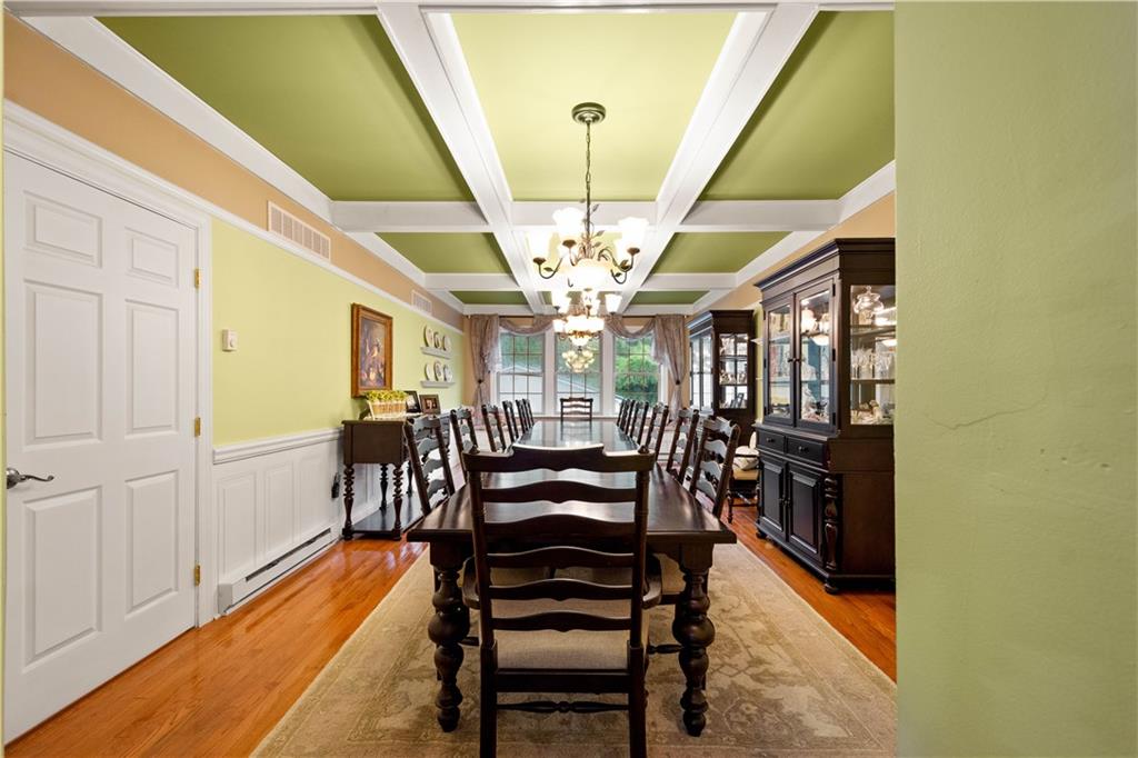 102 Klages Road West Alexander, PA 15376 - Photo 15 of 50 a view of a dining room with furniture and a chandelier