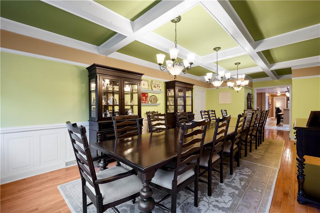 102 Klages Road West Alexander, PA 15376 - Photo 16 of 50 a view of a dining room with furniture and chandelier