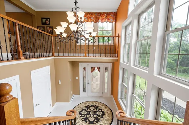 a view of entryway with a front door