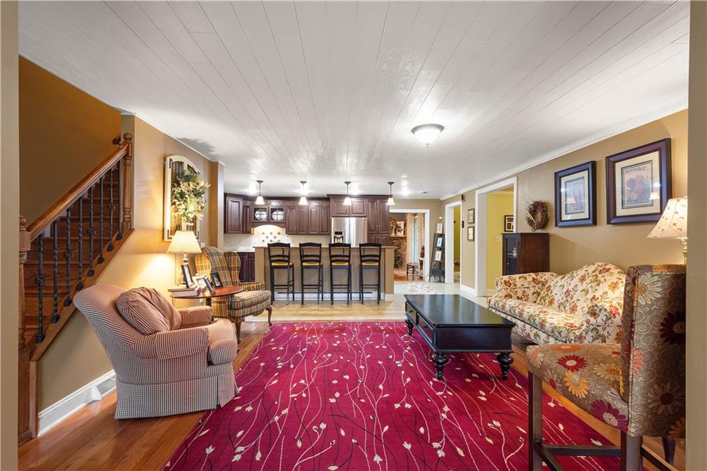 102 Klages Road West Alexander, PA 15376 - Photo 8 of 50 a living room with furniture and a wooden floor