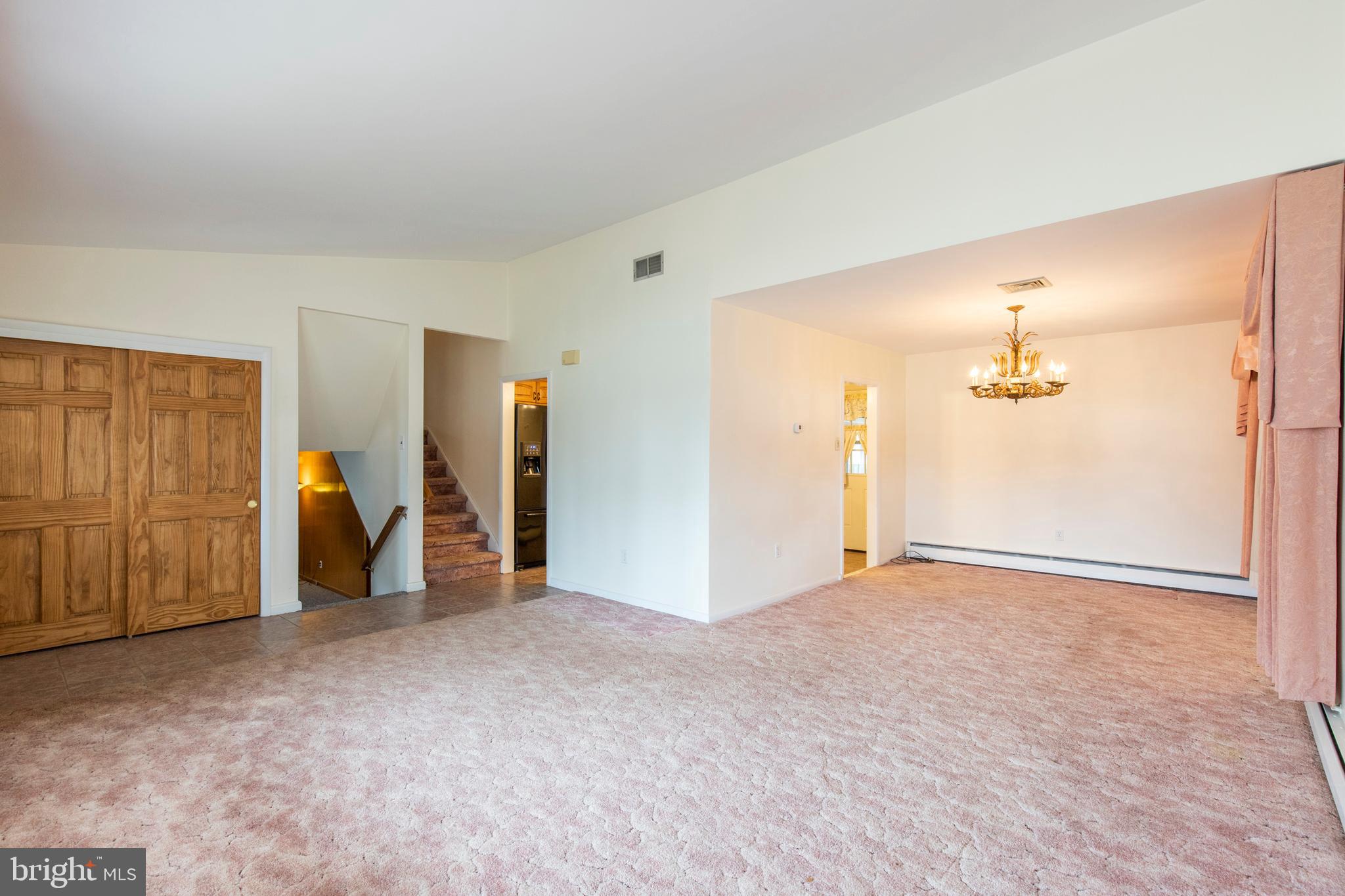 101 James Road Broomall, PA 19008 - Photo 8 of 32 Living Room to Dining Room, Kitchen & other levels