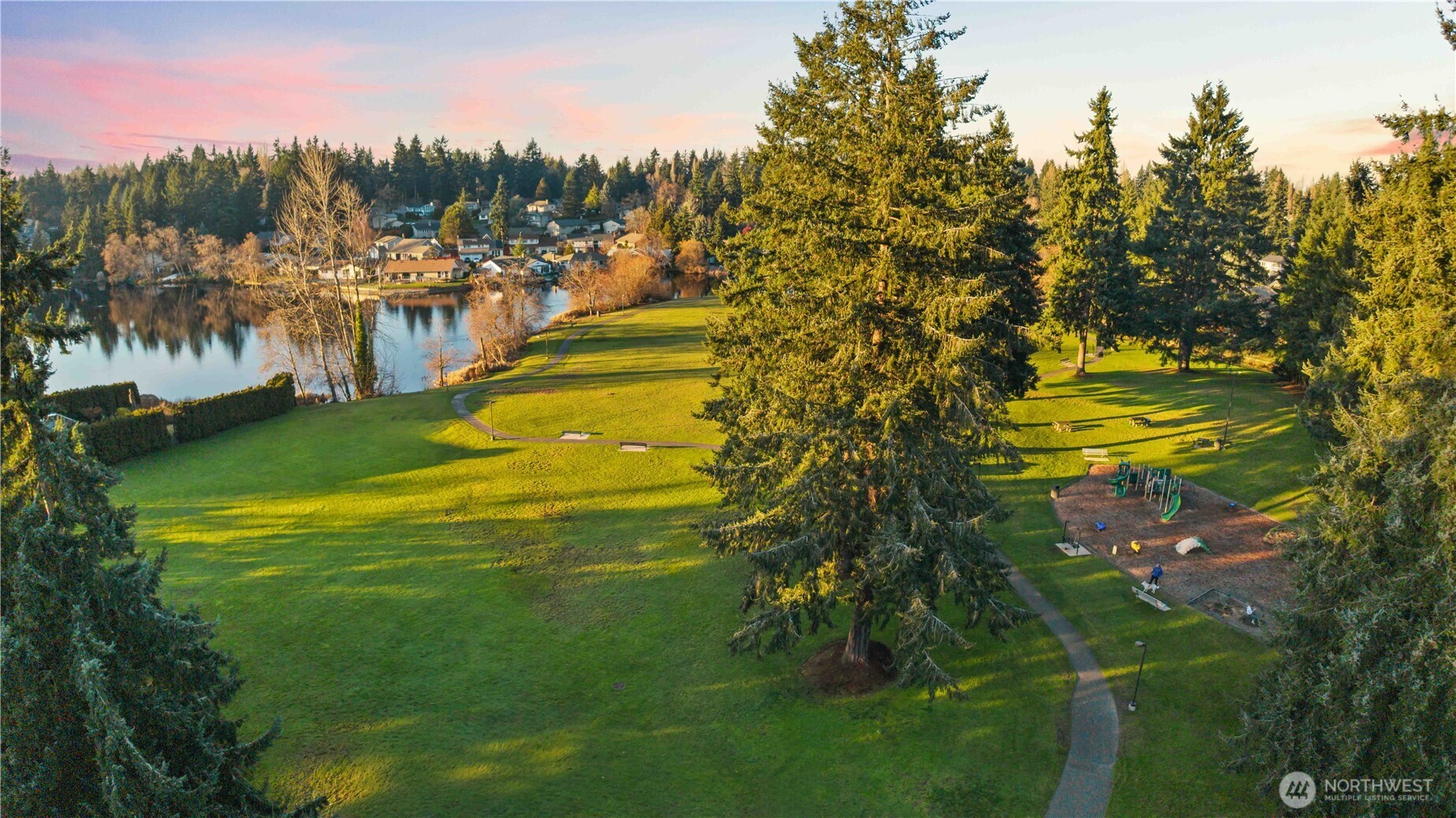3907 Southwest 328th Street Federal Way, WA 98023 - Photo 37 of 40 a view of a yard with an outdoor space
