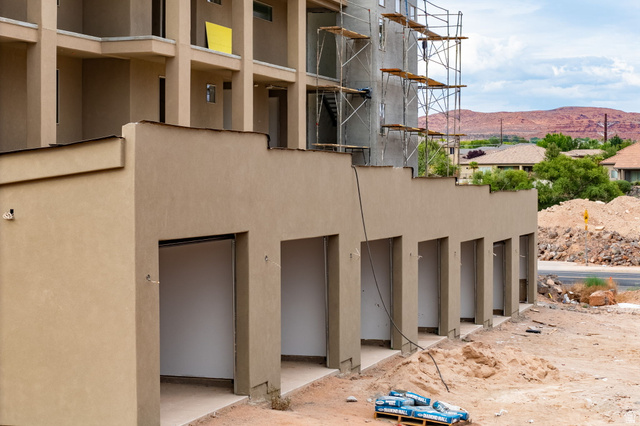 271 North Country Lane, Unit 60 St. George, UT 84770 - Photo 12 of 17 View of home's exterior with a mountain view and stucco siding