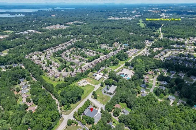 front view of a house with a street