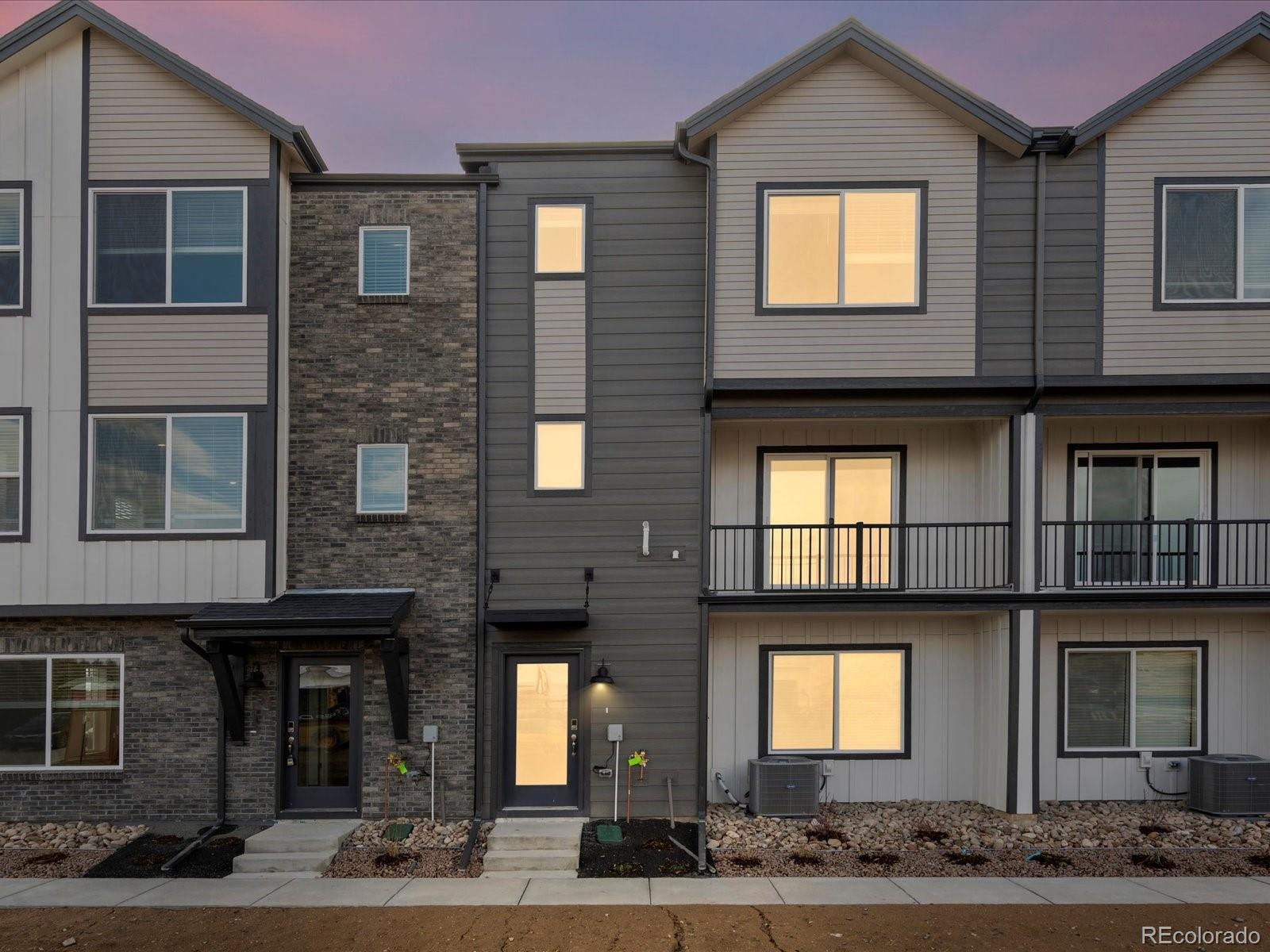 a front view of a house