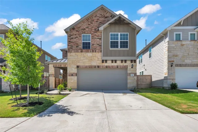 a front view of house with yard