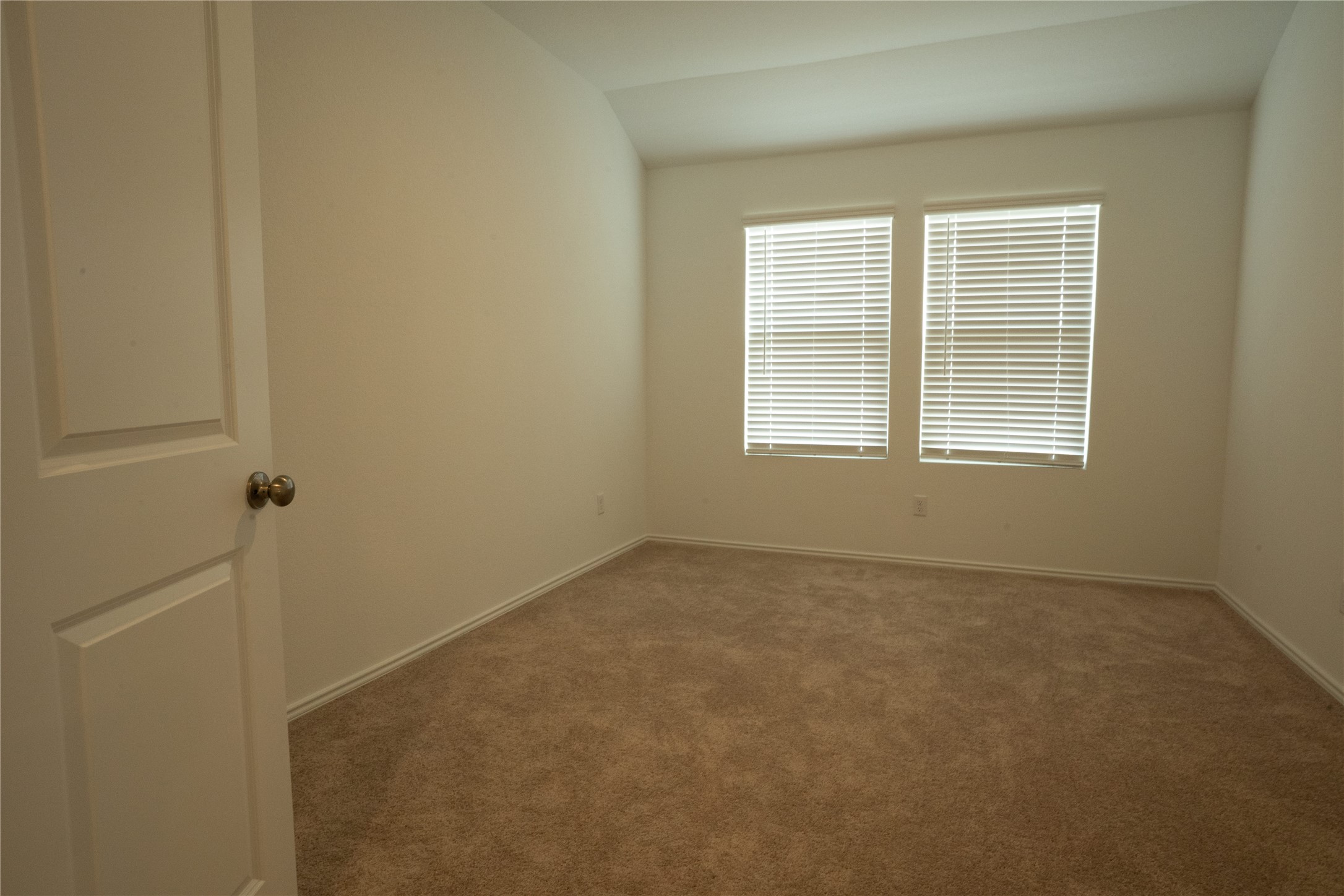 105 Carmello Kyle, TX 78640 - Photo 22 of 30 Carpeted empty room featuring vaulted ceiling and baseboards