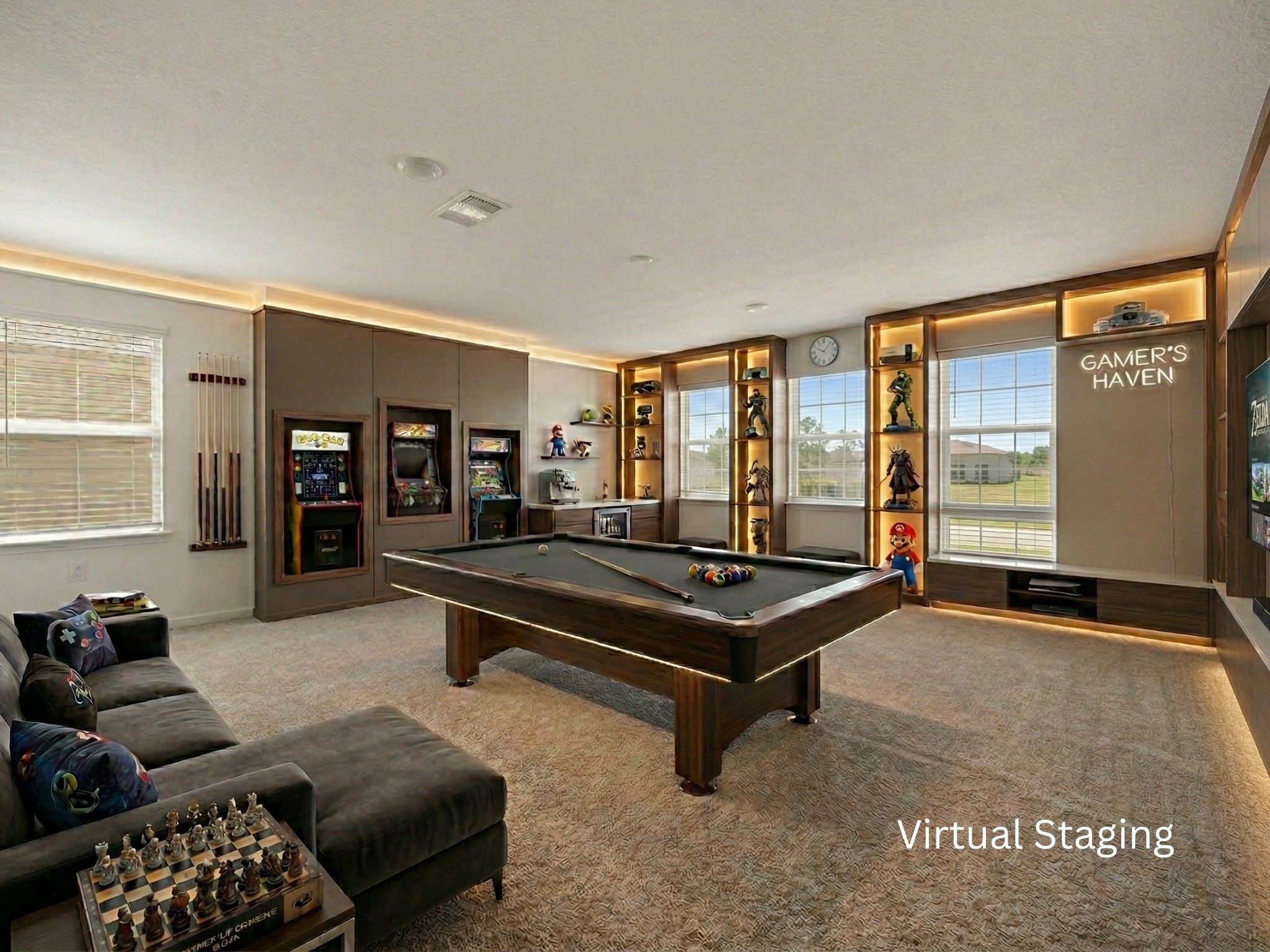 16907 Elm Grove Road Conroe, TX 77302 - Photo 26 of 50 Gameroom