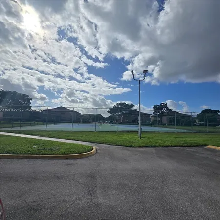 a view of a golf course