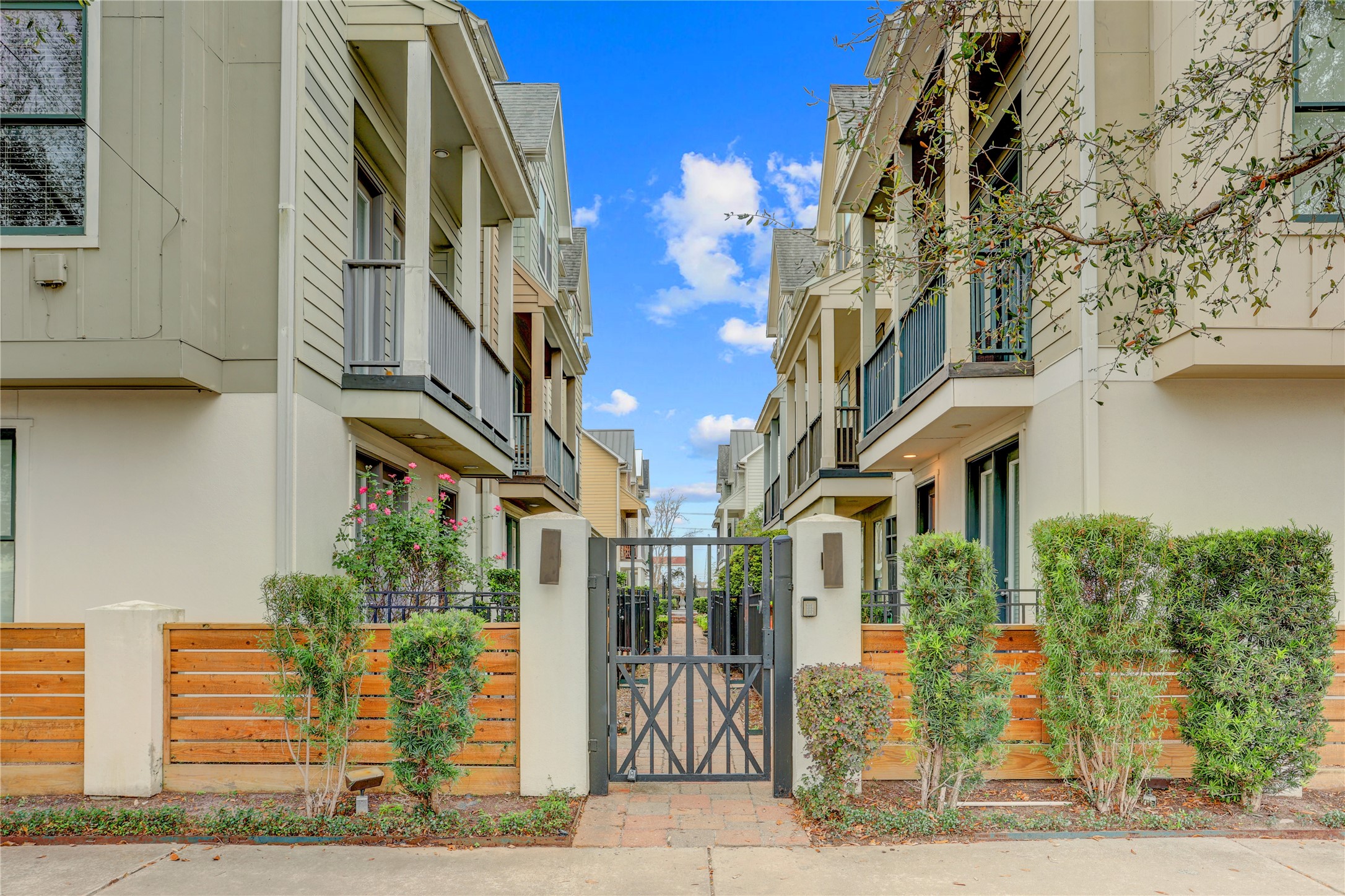 3225 Maxroy Street Houston, TX 77008 - Photo 24 of 30 One of the lovely gated entrances to the community