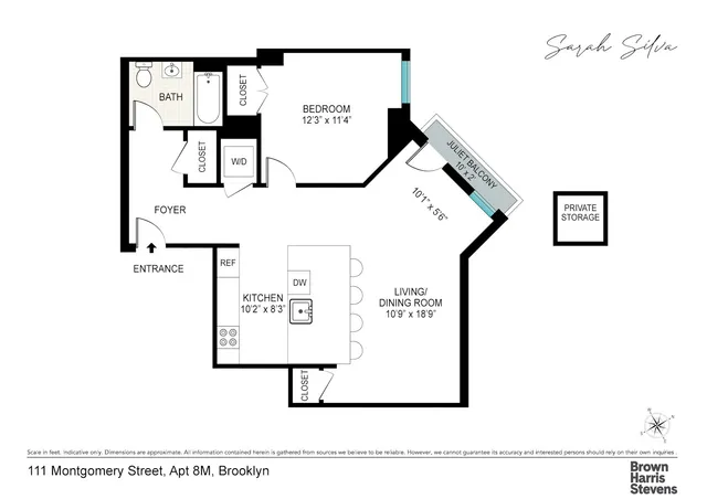 $800,000 | 111 Montgomery Street, Unit 8M | Crown Heights