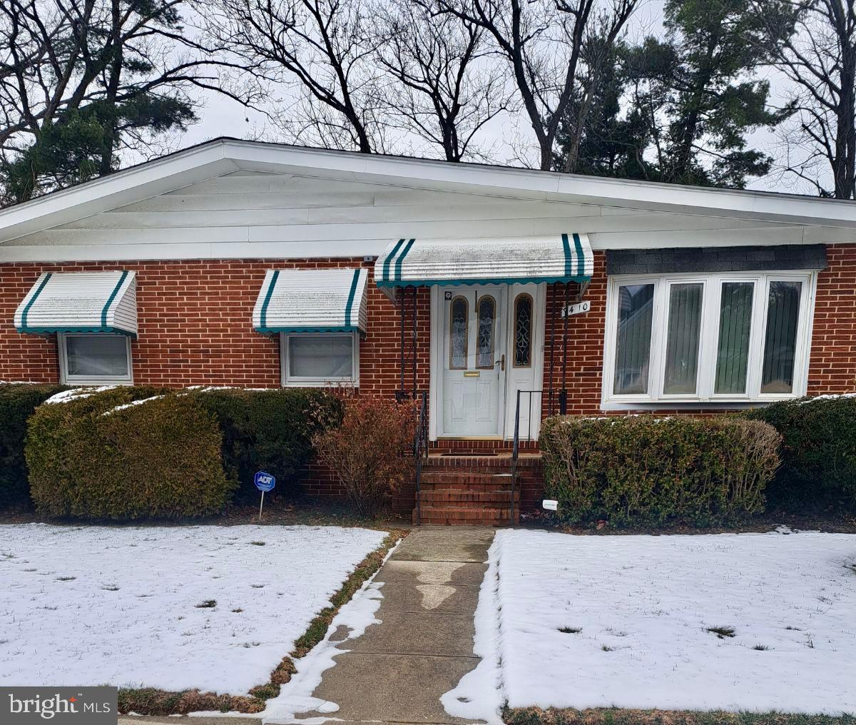 a front view of a house