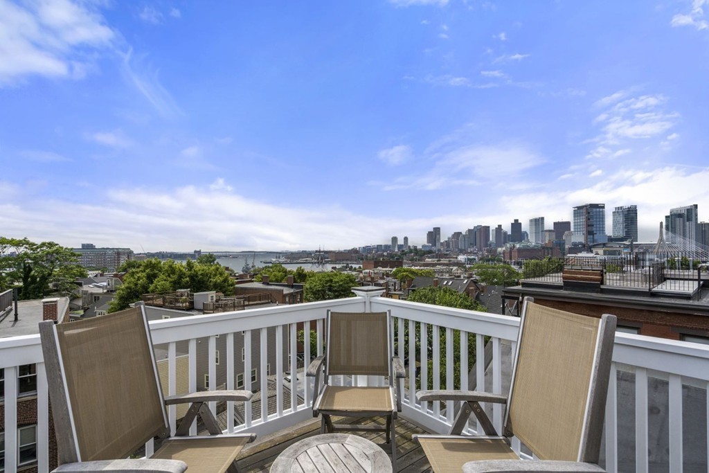 6 Monument Square, Unit 4 Boston, MA 02129 - Photo 29 of 37 a view of a city view from a roof deck