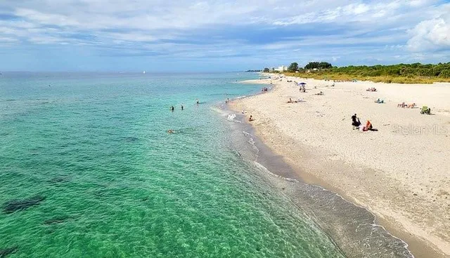 a view of beach and ocean