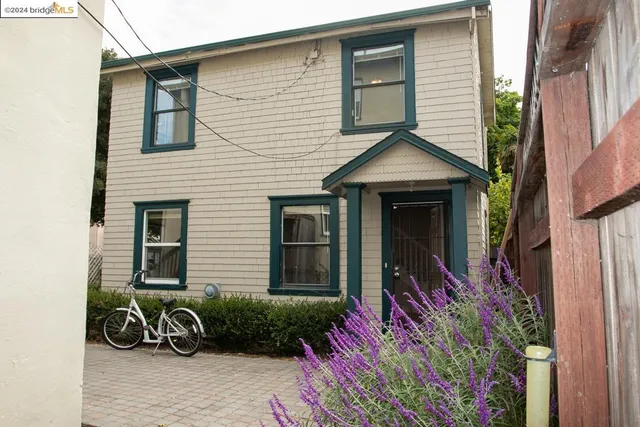 a front view of a house