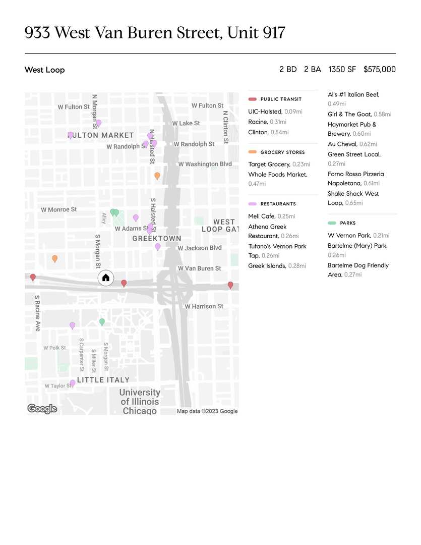 933 West Van Buren Street, Unit 917 Chicago, IL 60607 - Photo 23 of 24 unknown