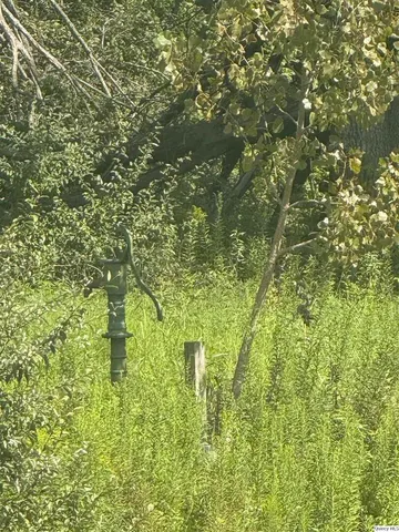 a view of a lake with houses in the back