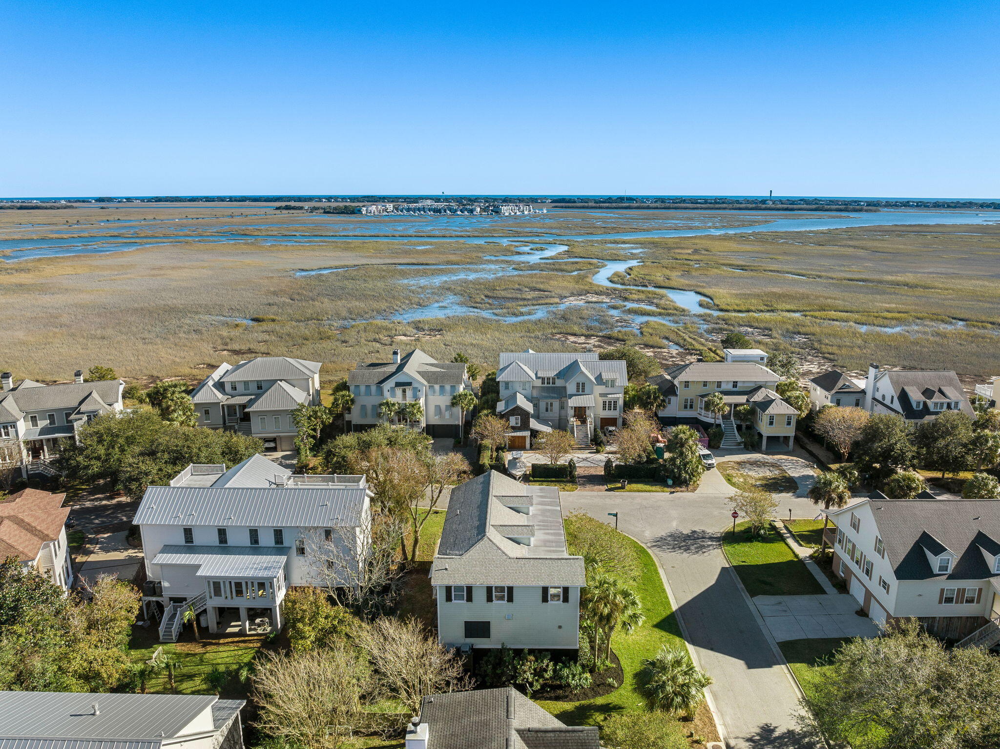 780 Post Oak Drive Mount Pleasant, SC 29464 - Photo 36 of 40 SI lighthouse aerial