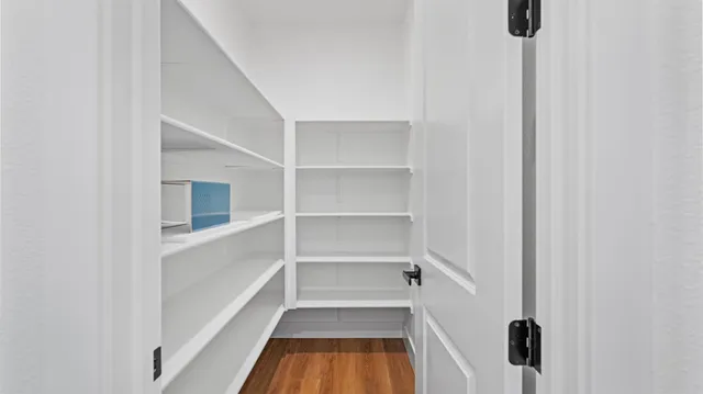 a view of a walk in closet