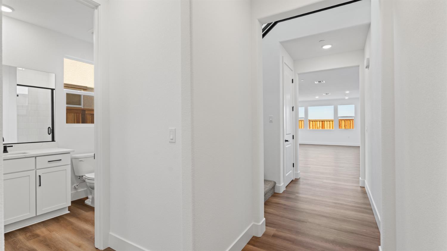 775 Lorca Street Mountain House, CA 95391 - Photo 4 of 41 a view of a hallway with wooden floor