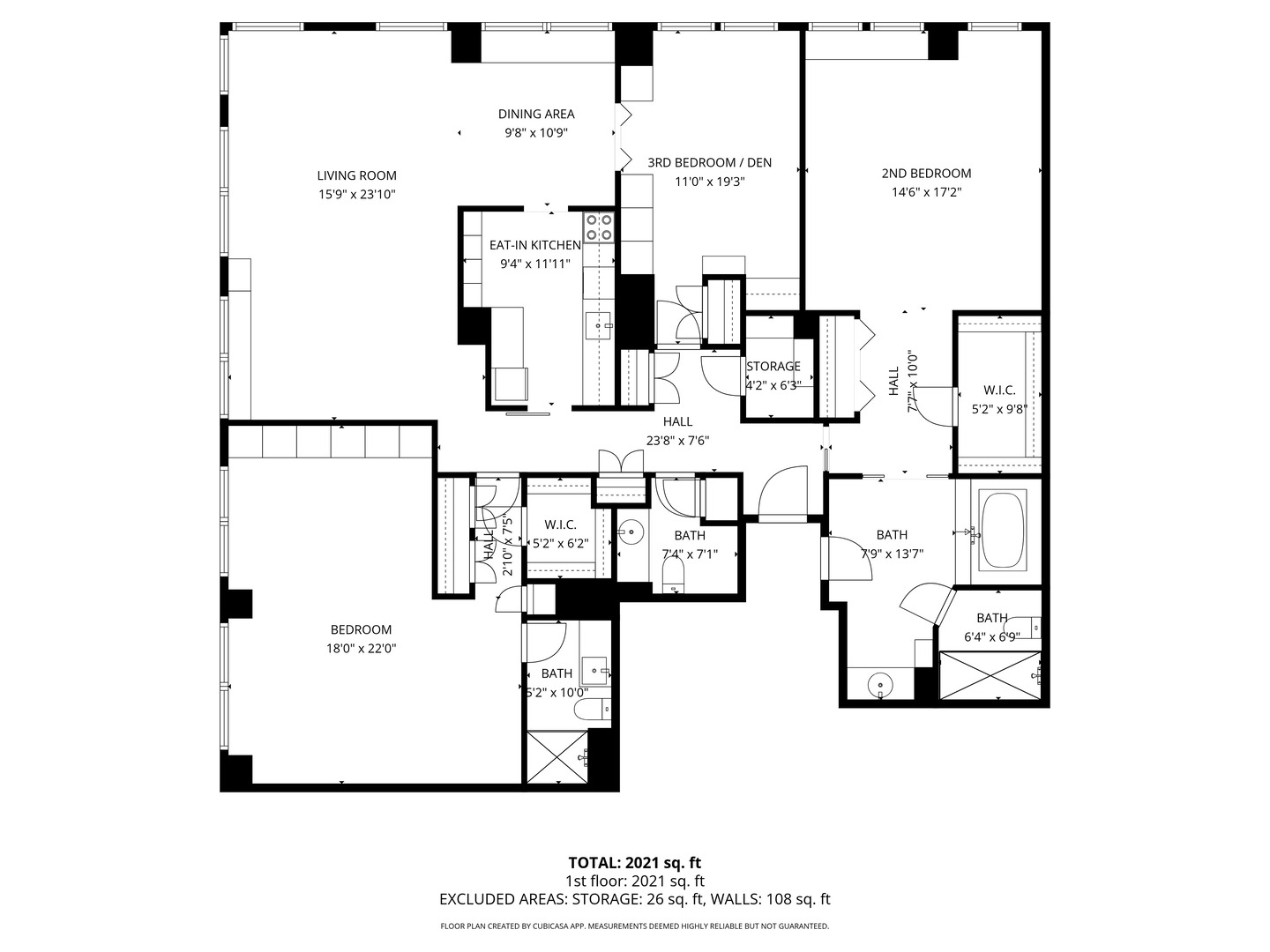 1030 North State Street, Unit 51EF Chicago, IL 60610 - Photo 20 of 20 a picture of a floor plan