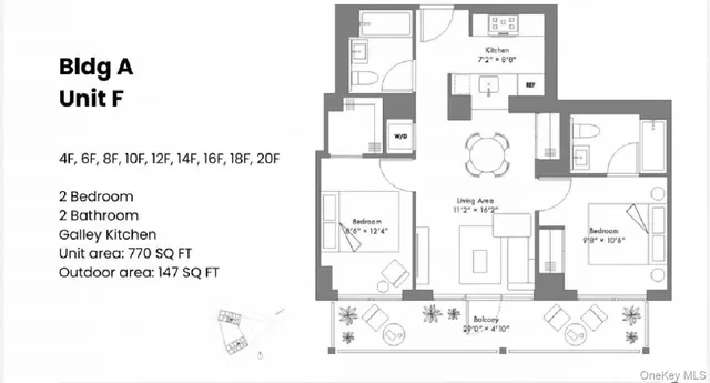 $858,000 | 131-02 40th Road, Unit 10F | Flushing