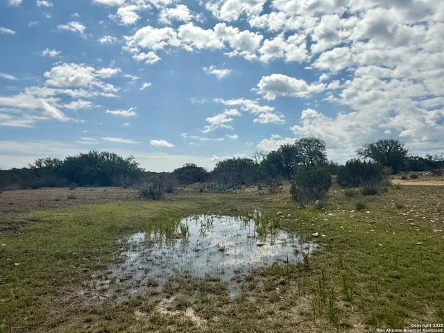 a view of lake with green space