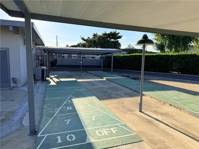 a view of a park with trees