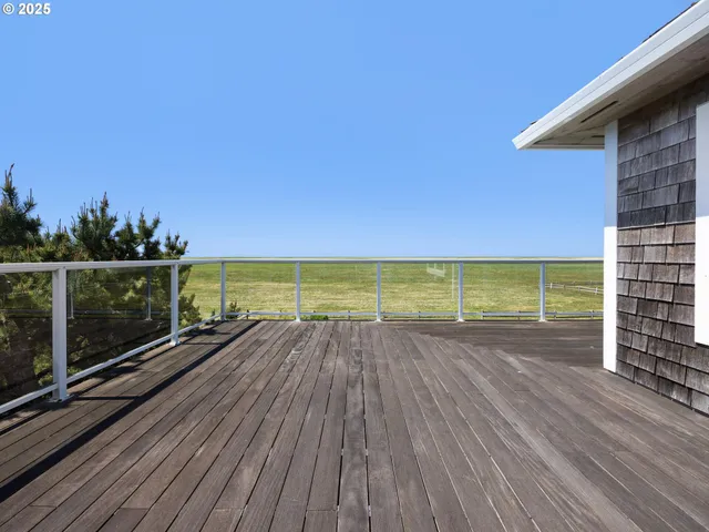 a view of an ocean from a balcony