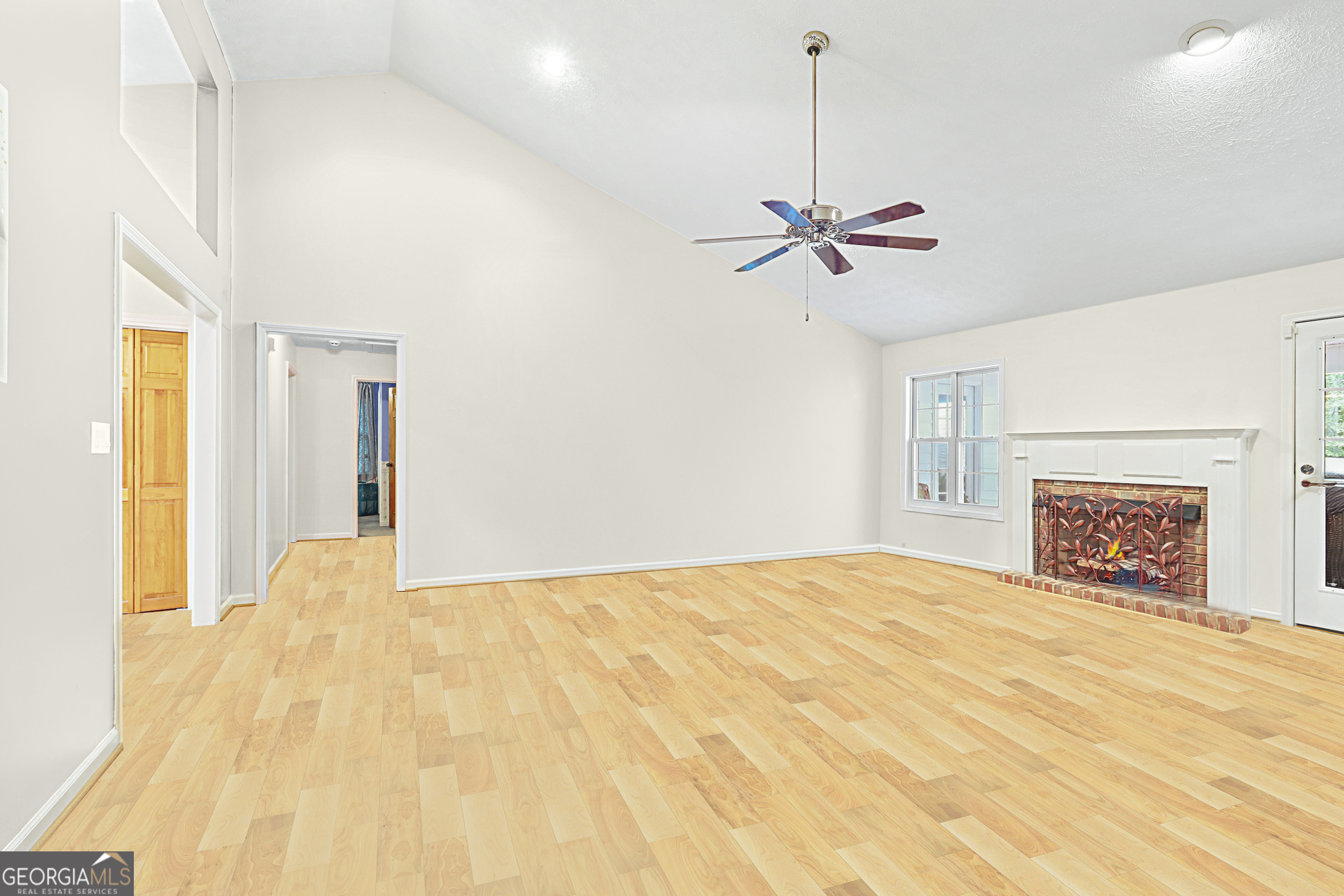 744 Cherokee Ridge Road Canon, GA 30520 - Photo 7 of 39 Living room - high ceilings/fireplace