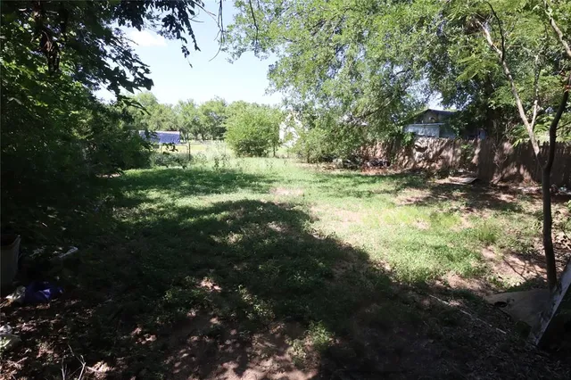 a view of yard with green space