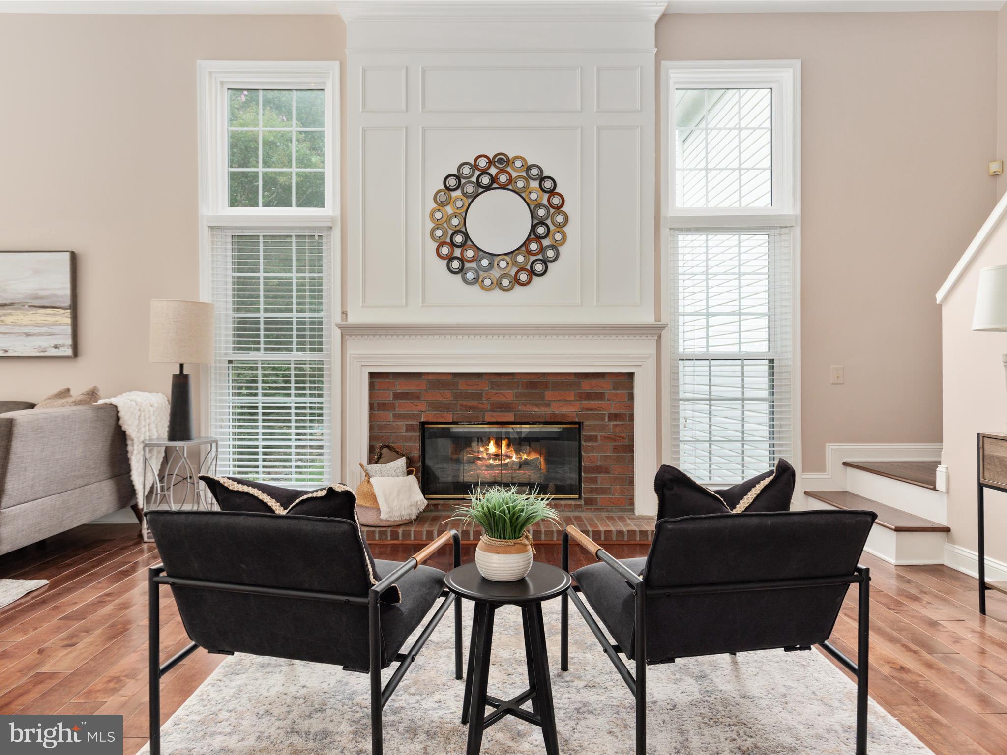 20462 Quarterpath Trace Circle Sterling, VA 20165 - Photo 22 of 58 Family room with Gas Fireplace